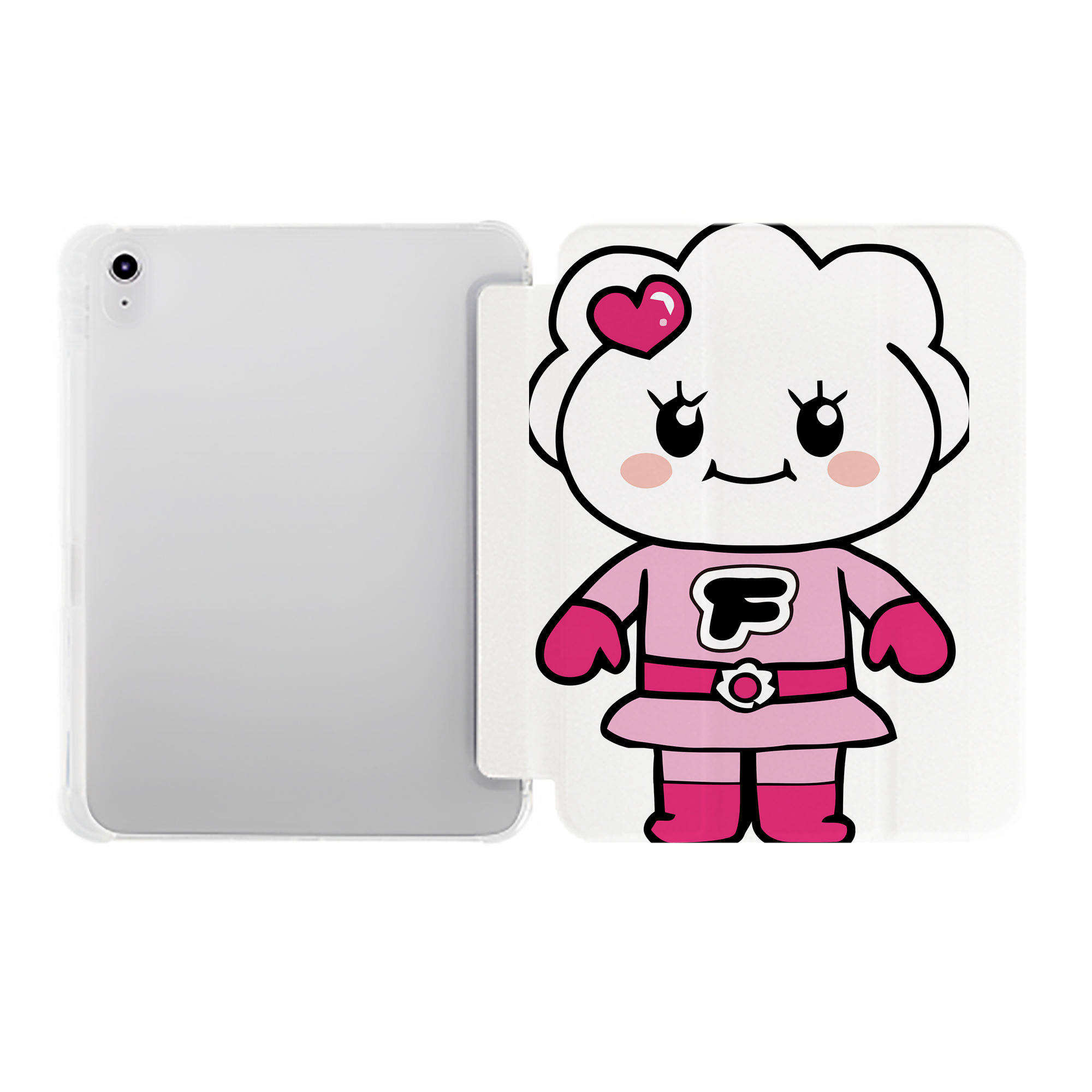 （画像用） アンパンマン Anpanman IPad ケース ペン収納付き 三つ折りスタンド PUレザー×シリコン 対応機種9.5/10.5/10.9インチ